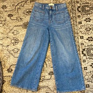 Madewell Wide leg crop in Chesney wash